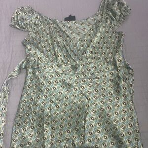 Cute 2000s notations tie back top